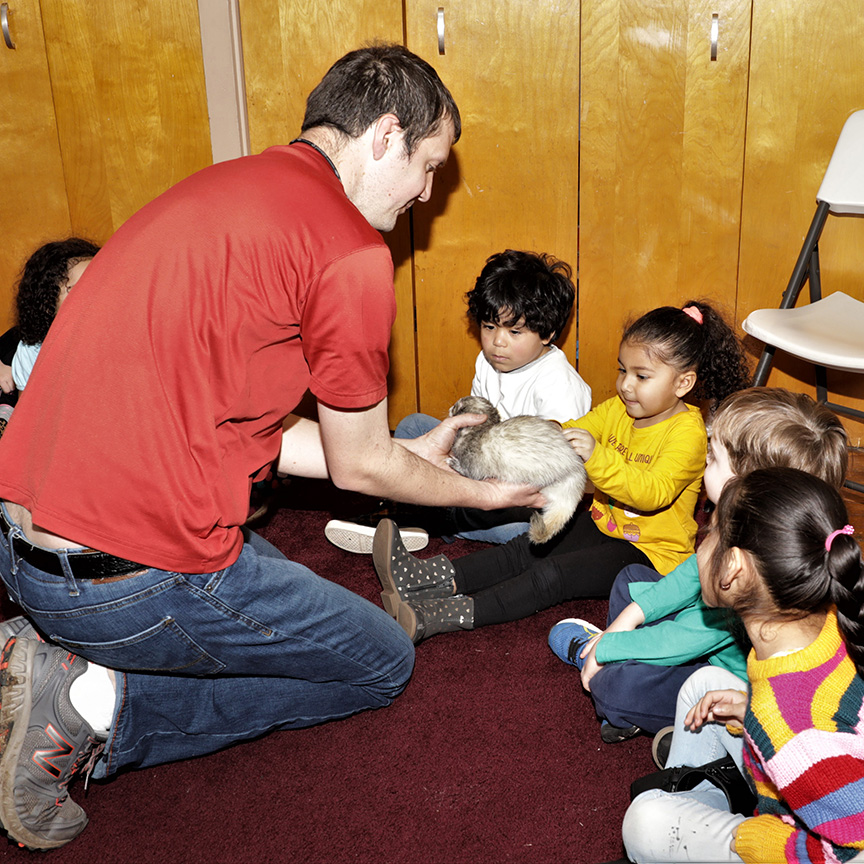 Children learning during an enrichment visit