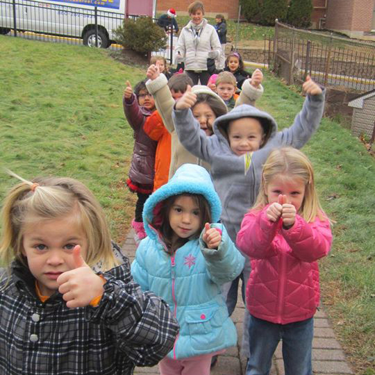 Children taking part in a music activity
